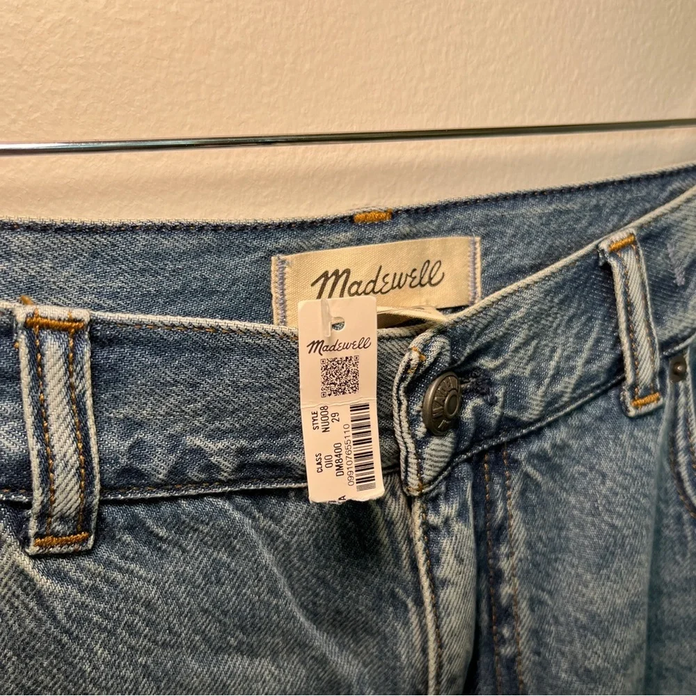 NWT Madewell Super Wide Leg Jeans 100% Cotton Size 29 - Picture 6 of 8